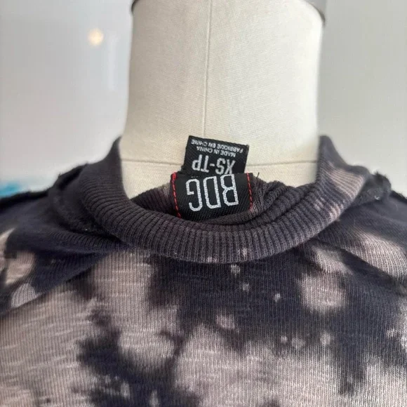 BDG Black and Gray Tie-Dye Bodysuit - Picture 5 of 7